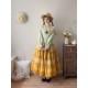 Miss Point Sunflower Gardening Skirt(Reservation/2 Colours/Full Payment Without Shipping)